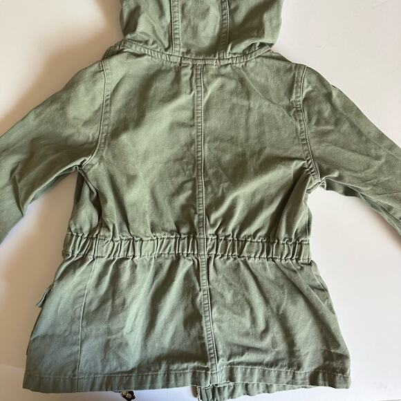 Isaac Mizrahi Girl Pink Tie Belted Full Gold Zip Hooded Jacket Green Size XS (4) - Picture 10 of 13